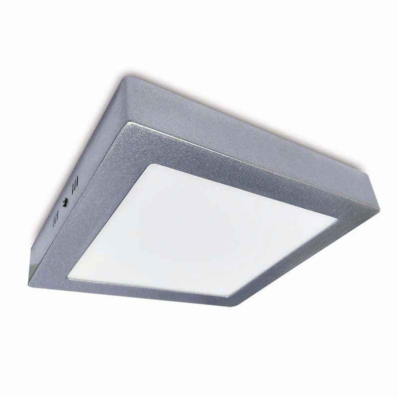 SLIM, PLAFÓN LED CUADRADO GRIS 20W - 6500K